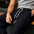 thumbnail image 6 of Kctiaxy Plus Size Pants for Men Summer Cargo Sweatpants Elastic Waist Drawstring Jogger Pants, 6 of 9