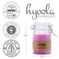 thumbnail image 2 of Hyoola, 30 Hour 100% Natural Large Glass Mason Jar Candles - Hot Pink Olive Wax, 2 of 4