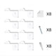 thumbnail image 2 of Adhesivos para Perchero de Sombreros, para Pared, Puerta, Soporte para Gorras de Béisbol, Organizador de Almacenamiento para Armario, Colgador de Gorras Transparente., 2 of 5