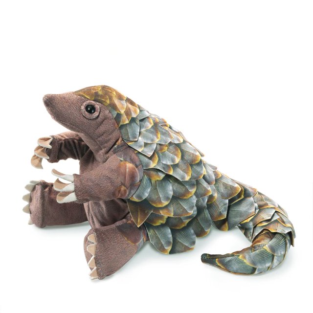 Marioneta de mano Folkmanis Pangolin Brown