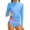 Blue, variant on Girls Two Piece Long Sleeve Rash Guard Swimsuit Set Color Block Top with Bikini Bottom Sun Protection Bathing Suit for Summer Beach Pool Surfing,Navy,12Y