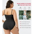 thumbnail image 2 of MANIFIQUE Plus Size Shapewear Bodysuit for Women Tummy Control Body Shaper Snatched Waist Body Suit, 2 of 6