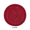 thumbnail image 2 of Better Trends Round Bath Mat 30" Diameter Elegant Reversible Bath Rug, Extra Soft Cotton for Ultimate Comfort, Absorbent, Ideal for Half Baths and Powder Rooms, (Red) Lux Collection, 2 of 6