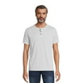 thumbnail image 3 of George Men’s & Big Men's 2-Pack Henley Tee with Short Sleeves, Sizes S-3XL, 3 of 6