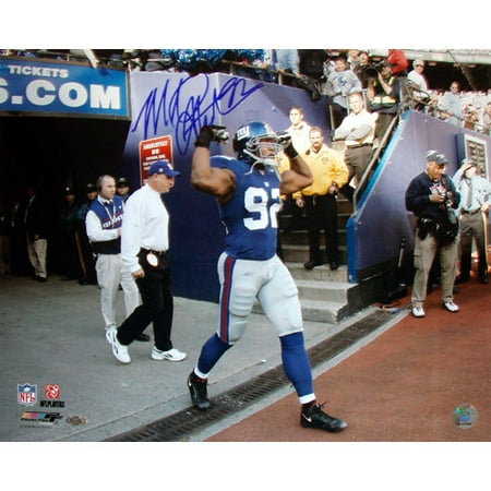 Michael Strahan Autographed Introduction To Game 16x20 Photograph