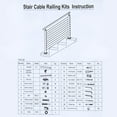 thumbnail image 6 of Garvee Black Cable Railing Post 36 Inch 36"x2"x2" Level Drilled Surface Mount T304 Stainless Steel Cable Railing System Kit Indoor Outdoor with Paper User Guide PS01 BH4S, 6 of 8