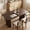 Black Walnut, variant on TacleeKii 62" Dining Table for 6-8, Rectangle Wooden Kitchen Table with Double Robust Pedestal, for Dining Room, Kitchen, Natural