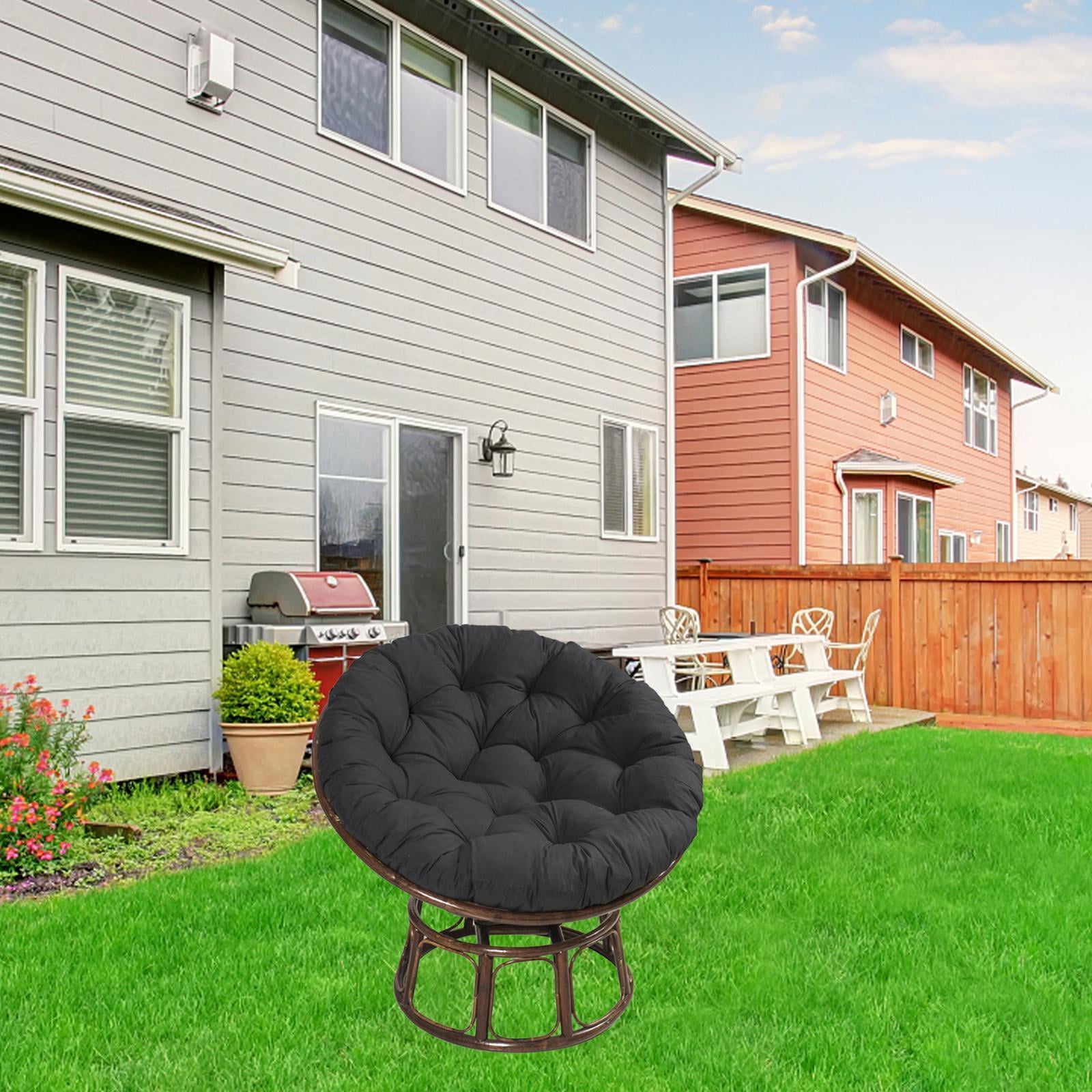 Hammock Chair Cushion Egg Swing Chair Cushion Thickened Porch Replacement Swings Chair Cushion for Indoor or Outdoor Swing Chairs Egg Chair Black
