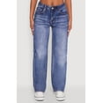 thumbnail image 4 of Womens WAX Straight Whiskered Jeans, 4 of 5