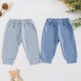 thumbnail image 2 of 2 Pack Sweatpants for Boys 0-24 Months Straight Leg Elastic Waist Cozy Baggy Joggers with Side Pockets Fall Winter Clothes Toddler Kids Sweatpants Size 2-3 Years, 2 of 8