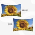 thumbnail image 2 of Daiia Sky Golden Sunflower Field A Bedding Waterproof Pillow Protector Zippered Queen – Bed Bug Proof Pillow Encasement-14"x20", 2 of 6
