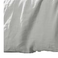 thumbnail image 4 of Edge 4 Piece King Size Duvet Comforter Set - Washed Linen - Cotton - Soft Gray, 4 of 5