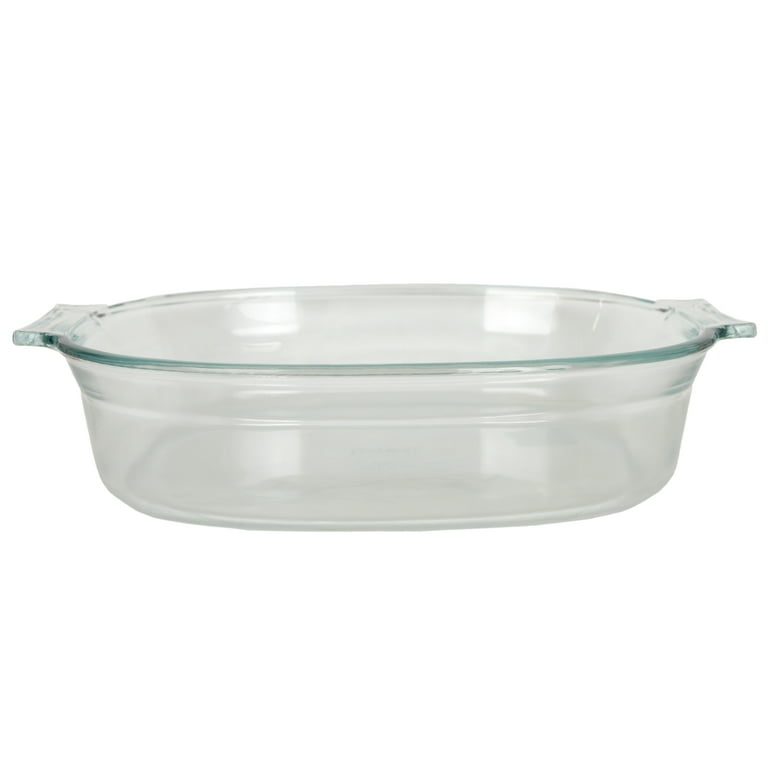 Pyrex 702 Quart Clear Glass Oval Roaster Baking Dish