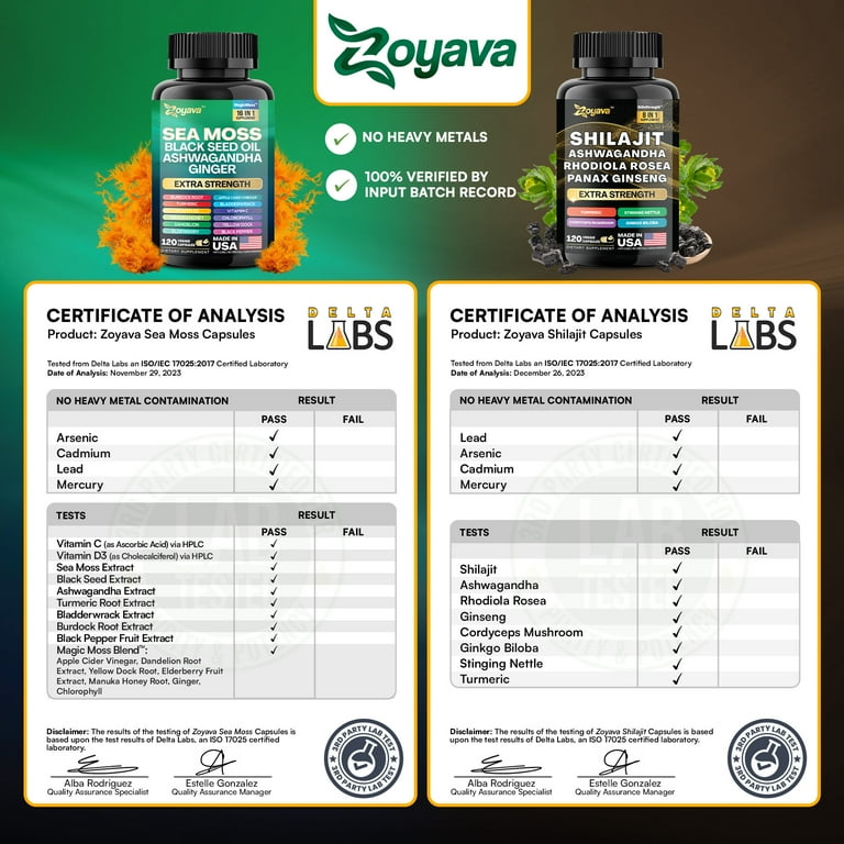 Zoyava Vitality Bundle - Sea Moss, Black Seed Oil, Ashwagandha