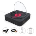 thumbnail image 1 of MEGICOT Bluetooth 5.0 Wall Mountable CD/DVD Player with Pull-Switch Dust Cover Built-in Speakers, Portable Music Player with Remote Control, Support FM Radio CD/DVD/MP3/USB/AUX Input Output, 1 of 8