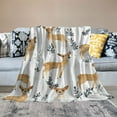 thumbnail image 2 of Shangniulu Cute Deer Fleece Blanket - Lightweight Soft Cozy for Gifts Throw , Kids, Girls, Women, Sweet Animal Blankets, Home Room Modern Art Decor, 2 of 6