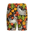 thumbnail image 5 of Easygdp Sloth on the Branch Men's Short Pajama Pants, Sleep Shorts, Household Pants, Casual Pants with Pockets - XX-Large, 5 of 9