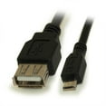 thumbnail image 2 of 6inch OTG USB Micro-B 5pin Male to Type A Female, Black, 2 of 2