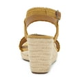 thumbnail image 6 of Lucky Brand Minjah Golden Yellow Espadrille Jute-Wrapped Wedge Mid Heel Sandals (Golden Yellow, 11), 6 of 6
