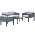 thumbnail image 5 of Deko Living 4 Place Seating Outdoor Gray Sofa and Table Set, 5 of 6
