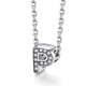 thumbnail image 1 of Silvora mujer plata esterlina inicial collar con chispeante circonita cúbica, letra P colgante collar para niñas adolescentes encanto joyería de cumpleaños, 1 of 8