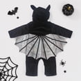 thumbnail image 6 of SIYUDAN Kids Bat Costume Infant Romper Jumpsuit With Hat Outfits Set Kids Halloween Costumes Boys, Size 3-6 Months, 6 of 8