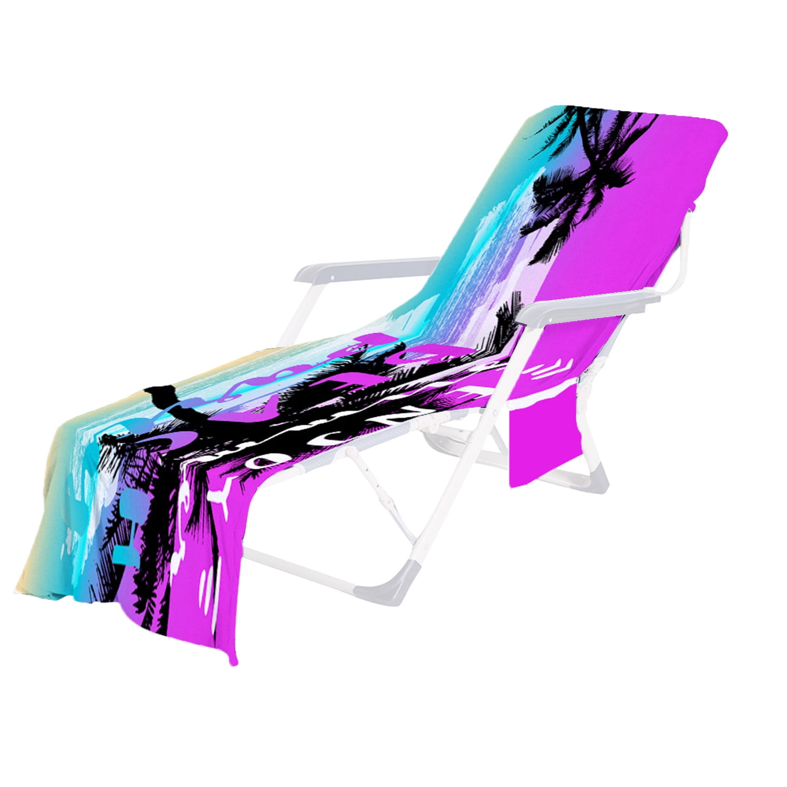 Younar Beach Chair Cover Chaise Lounge Towel Covers for Sun Lounger