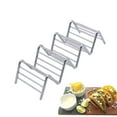 thumbnail image 3 of Stainless Steel Taco Rack Stand Taco Holder Hold 3 or 4 Hard or Shell Tacos, 3 of 5