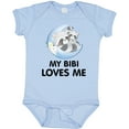 thumbnail image 3 of Inktastic Raccoon My Bibi Loves Me Boys or Girls Baby Bodysuit, 3 of 5