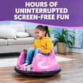 thumbnail image 6 of Flybar 6V Bumper Car for Toddlers Pink, Electric Ride on Toy for Kids Ages 1.5-4 with LED Lights & Safety Belt, 360 Degree Spin, Max Weight of 66 lbs, 6 of 6