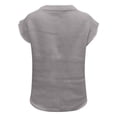 thumbnail image 7 of T Shirts for Women 2026 Summer Short Sleeve Sweater Plain Casual Loose Cap Sleeve Crewneck Knitted Tshirt Blouse, 7 of 7