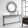 thumbnail image 2 of Uttermost Hayley Steel Metal and Mirror Console Table in Rustic Black, 2 of 10