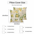 thumbnail image 3 of Waterproof Throw Pillow Covers Set of 2, 16x16 Inch Summer Lemons Decorative Pillowcases Outdoor Pillow Slip Cushion Covers Set for Couch Tent Retro Farmhouse Botanical Fruit Leaves, 3 of 7
