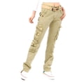 thumbnail image 4 of Womens Cargo Utility Work Hiking Army Military Multi Pockets Combat Casual Pants, 4 of 4