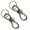 Steel Color, variant on YIEMEEN Durability Alloys Ovals Key Rings Rustproofed Steel Compacts Hook Backpacks Tool