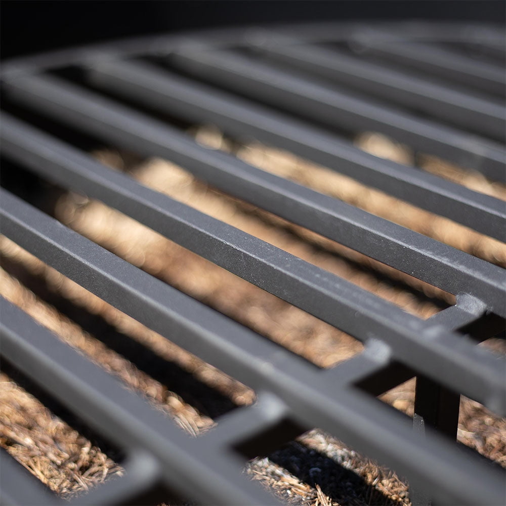 Ash & Ember Round 28" Fire Pit Grate, High Efficiency Elevated Steel Grate