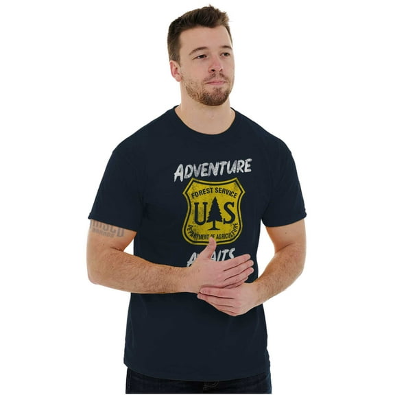US National Forest Service Adventure Men's Graphic T Shirt Tees Brisco Brands S