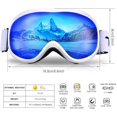 thumbnail image 3 of Ski Goggle Windproof Snow Goggles Fit Over Glasses Interchangeable Spherical Snowboard Skate Goggles for Men Women, 3 of 6