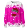 thumbnail image 4 of SJLDQY Women's Sweatshirt Xmas Graphic Sparkly Sweatshirts for Women Trendy Hoodies Long Sleeve Fashion Crewneck Tops 2025 Fall Winter Clothes, 4 of 5