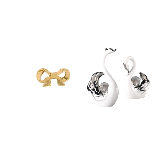 Elegante Tirador De Latón Con Forma De Cisne Y Lazo Para Cajones De Cocina Y Armarios. Tirador único Para Armarios De Baño Con Figura Decorativa, Ideal Como Centro De Mesa En El Salón O