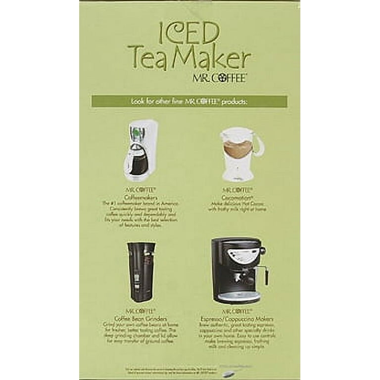 Buy Mr. Coffee Fresh Tea Iced Tea Maker 3 Qt., Blue/White