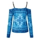thumbnail image 4 of Blusa suelta de manga larga con cuello en V y cremallera para mujer Fridja hj4343, 4 of 5