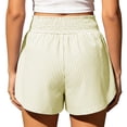 thumbnail image 4 of MLCDZ Women's Athletic Shorts Elastic High Waisted Running Short Pocket Sporty Shorts Gym Workout Shorts Suitable for Mountain Climbing, 4 of 8