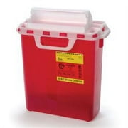 Becton Dickinson Sharps Container 1-Piece 16 H X 13-1/2 W 6 D Inch 3 Gallon Red Horizontal Entry Lid, 305436 - CASE OF 10