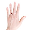 thumbnail image 4 of ANGARA Lab Grown 2 Ct Oval Ruby Butterfly Engagement Ring for Women in 14K Rose Gold (Size-9x7mm) | July Birthstone, Birthday, Anniversary, Jewelry Gift for Women | Lab-Grown Ruby Ring, 4 of 8
