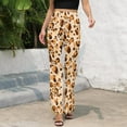 thumbnail image 3 of 2025 Vertical Striped Pants High Waisted Red and Black Print Street Style Flare Pants Summer Office Graphic Oversize Trousers, 3 of 5
