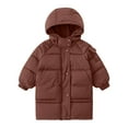 thumbnail image 5 of REDARER Girls Long Down Coat Hooded Winter Jacket, Thickened Padded Outerwear for Kids, Warm Windproof Cold Weather Parka,Size:6-7 Years, 5 of 5