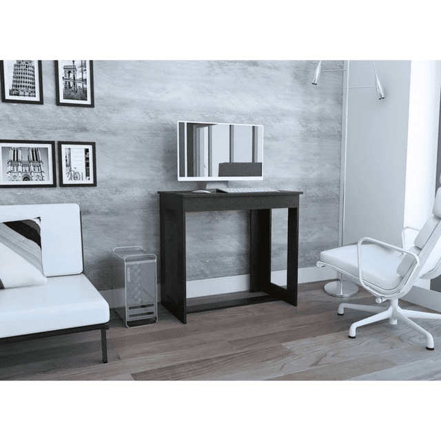 Escritorio para Computadora y Home Office con Amplia Superficie de Trabajo Color Wengue | Excelsior
