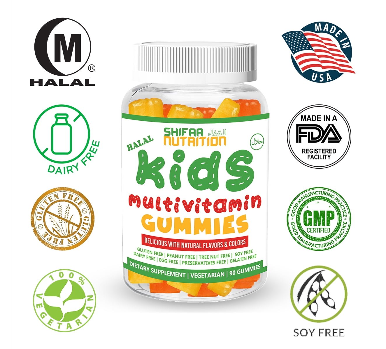 SHIFAA NUTRITION Halal & Vegetarian Gummy Vitamins For kids 13