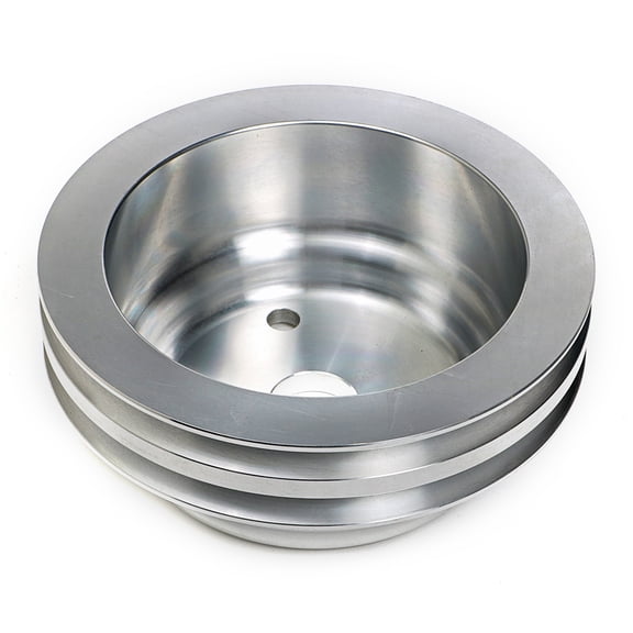 Trans-Dapt 9485 TDP9485 CRANK PULLEY DBL ALUM SBC